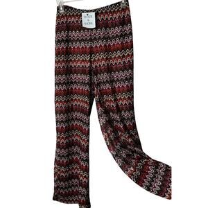NWT zig-zag wide leg chevron crochet-knit sheet swing covers or versatile pant